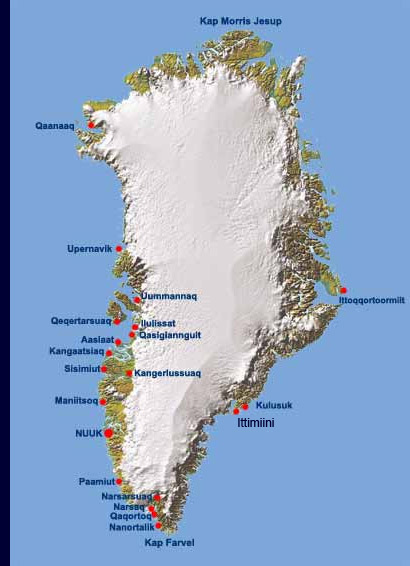 Kaartje Groenland
