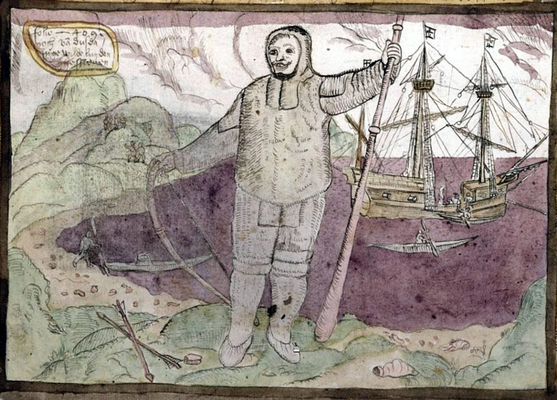 Inuit en Nederlands schip