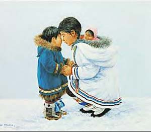 Kunst: zo zoenen de Inuit